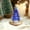 Blue, variant on Hmgxay Mini Christmas Tree, Small Glass Christmas Tree Figurines, Decorative Miniature Christmas Tree Ornaments, Holiday Glass Tree Decorations(Blue)