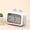 White, variant on PUREKKI Multifunctional Desktop Bluetooth Speaker with Alarm Clock, FM Radio, SD Card Playback, Hands-Free Calling, Compact Size for Bedside and Office Use