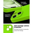 thumbnail image 3 of Compatible with iPhone 15 Case,Upgrade Liquid Silicone,with 2× Screen Protector[Enhanced Camera Protection][Scratch-resistant soft microfiber lining]Slim Cover Phone Cases (Fluorescent Green), 3 of 12