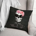 thumbnail image 3 of Creative Products Dead And Lovin' It Skull 18 x 18 Spun Poly Pillow, 3 of 3
