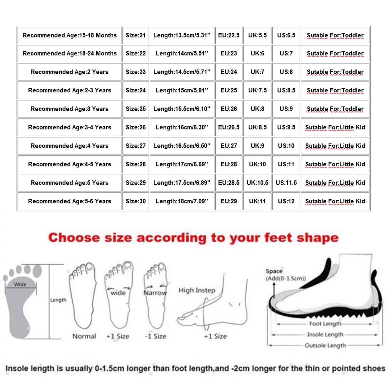 Chart By Age What Size Shoe Should A Month Old Wear YYYTop Baby