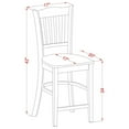 thumbnail image 5 of Counter Height Dining Set 7 Piece - Kitchen Table & 6 Chairs - Modern Rectangle Design, 5 of 5