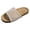 White, variant on Women's Platform Wedge Sandals Open Toe Lightweight Cork Mules for Summer Casual Vacation Walking Slides Slippers White Size 6.5