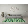 thumbnail image 3 of Ahgly Company Indoor Square Abstract Light Blue Modern Area Rugs, 7' Square, 3 of 4
