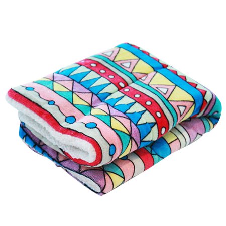 TureClos Pet Winter Carpet Home Living Room Bedroom Warm Keeping Pet Sleeping Flannel Pad Floor Mat, Geometric, xL
