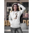 thumbnail image 3 of Woman With A White Kerchief Hoodie Women -Image by Shutterstock, Female XX-Large, 3 of 4