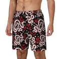 thumbnail image 2 of Fotbe Snake And Rose Men’s Swim Trunks Quick Dry Swim Shorts Board Shorts with Mesh Lining-3X-Large, 2 of 9
