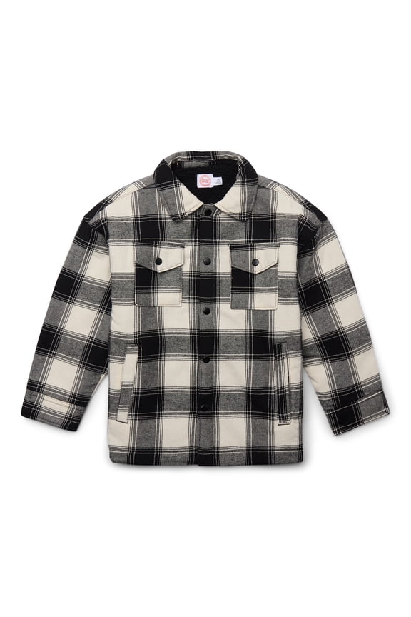 Boys Shacket with Long Sleeves, Sizes 4-18 & Husky