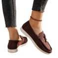 thumbnail image 4 of Domzle Faux Suede Slip-on Casual Loafers for Women | Memory Foam Insole Lightweight Womens Loafers - Non-Slip Comfortable Casual Footwear - Comfortable Loafers Women Coffee, 4 of 8