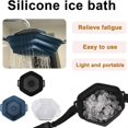 thumbnail image 6 of Foldable Silicone Ice Bath Device Shower Nozzle Color:Black Material:Silica Gel, 6 of 9