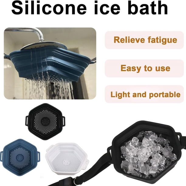 Grand bain de glace pour athlètes – Baignoire plongeante froide portable sur pied pour cryothérapie en plein air