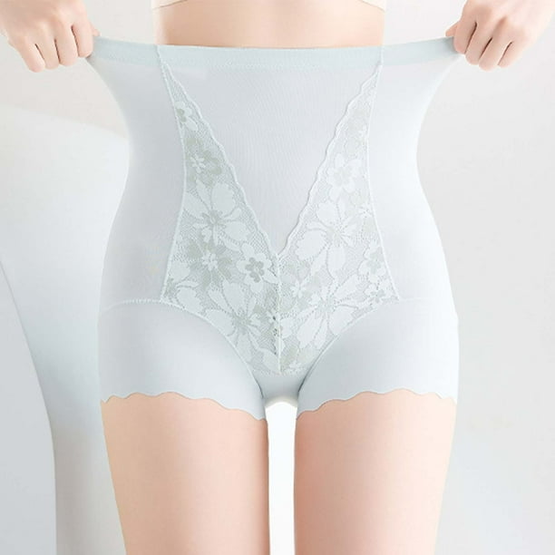 Fajas moldeadoras de cintura media para mujer, con encaje, para abdomen y cadera, cómodas, transpirables, ropa interior