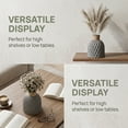 thumbnail image 5 of Unique Bargains Geometric Plastic Tall Decorative Bud Vase Grey 4.7" x 4.7" x 5.7", 5 of 7