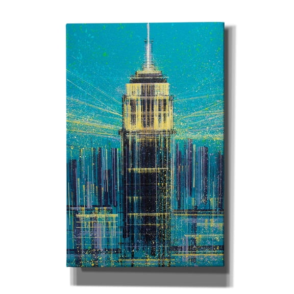 Epic Graffiti 'The State Building' by Marc Todd, Canvas Wall Art, 26"x40"