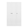 thumbnail image 5 of Harper & Bright Designs Wood Wardrobe Closet with Hanging Rods and Storage Shelves, Modern 3 Doors Large Armoire Wardrobe Cabinet for Bedroom, Free-Standing Garment Closet Bedroom-armoires, 5 of 12