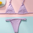 thumbnail image 6 of XIYON Womens Bikini Sets High Cut 2Pcs Thong Swimsuit Tie Knot Ruched Swimwear 2026 Summer Beach Wear, 6 of 9