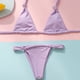 thumbnail image 5 of WILLBEST Traje de Baño con Faja conjunto de Bikini Sexy para Mujer Traje de Baño de 2 Piezas de Corte Alto con Tanga y Nudo Fruncido, 5 of 8