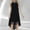Black, variant on Sakmal Womens Dresses Summer Tulle Chiffon Solid Black Comfort Fit Sleeveless Mid-Length Shift Dress