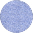 thumbnail image 2 of Addison Rugs Dream Shag Premium Machine Washable Transitional Nautilus Blue Round Rug, 8' x 8', 2 of 8