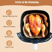 5-8 QT Air Fryer Paper Liners,6.3 Round Non-Stick Oil Resistant Disposable Air Fryer Parchment Paper Liners