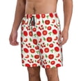 thumbnail image 2 of Goofa Fresh Red Tomato Printed Mens Swim Trunks Summer Quick Dry Short Beach Swimwear Bathing Suits-Small, 2 of 9