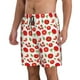 thumbnail image 2 of Balery Fresh Red Tomato Traje de Baño Estilo Hawaiano para Hombre, Shorts de Secado Rápido con Bolsillos-XX-Large, 2 of 6
