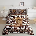 thumbnail image 2 of Castle Fairy Boys Girls Western Cowgirl Boots Hat Bedding Comforter Set 2pcs,Cow Print Twin Comforter Sets Microfiber,Bohemian Tribal Aztec Breathable Bedding Set,Lightweight Room Decor,Reversible, 2 of 8