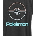 thumbnail image 3 of Pokémon - Neon Pokeball With Logo  - Women's Short Sleeve Graphic T-Shirt, 3 of 5