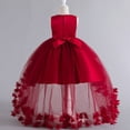 thumbnail image 6 of shoper Girls' Dresses, Elegant Floral Detachable Train Girls Dress for Pageant Recital Performance Special Party Occasions, 6 of 7