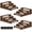 4 Pack Charred Wood, variant on 2 Set Widened Display Risers for Vendor Events, Stackable Modular Cupcake Stand Buffet Risers, Dessert Table Display Set, Tiered Display Shelves, Coffee Bar Organizer, Charcoal