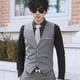thumbnail image 1 of Chaleco de traje para hombre, chaleco pequeño ajustado, versión coreana del chaleco de herramientas de cuatro botones, vestido formal, 1 of 6