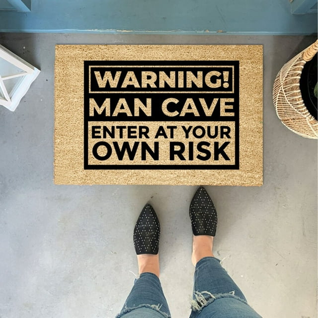 Dad Joke Loading Doormat G – Souew Funny Father's Day Welcome Mat for Dad, Humorous Door Mat with Character, Indoor/Outdoor Rug for Guys Gift