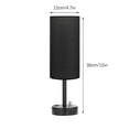 thumbnail image 3 of JilgTeok 2 Packs Modern Touch Control Table Lamp with USB-C & Outlet, 3-Level Dimmable LED Bedside Lamp for Bedroom, Nightstand, Desk, Reading Light, Non-Flicker Bulb Included, 3 of 7