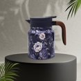 thumbnail image 3 of Vintage Floral Pattern Tea 2025 New Tea Pot Tea Built in Infuser 27 Oz Stainless Steel Floral Pattern Tea Pot Tea with Infuser Long Insulation, 3 of 5