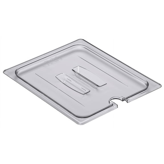 Food Pan Lid 1/2 CamwearÂ® Handle Notched Clear