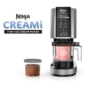 Ninja CREAMi Ice Cream Maker, for Gelato, Mix-ins, Milkshakes, Sorbet, Smoothie Bowl, 7 One-Touch Programs, (2) 16 Oz Pint Containers & Lids, NC301 Cloud Silver