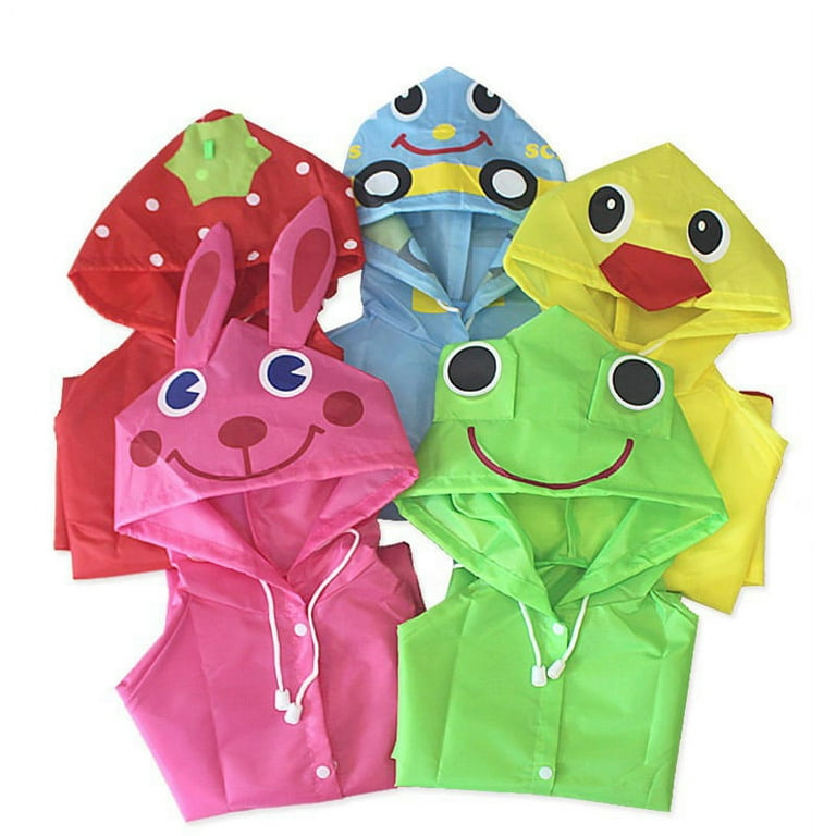 Esho Children Boys Girls Waterproof Cute Cartoon Rain Coat Kids