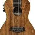 thumbnail image 3 of Electric-acoustic traditional concert ukulele with flamed acacia top, 3 of 8