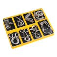 thumbnail image 3 of MesaSe Nine Ring Set Links Game Chinese Puzzle Kid Adult Brain Teaser Toy, 3 of 6