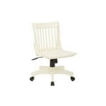 thumbnail image 3 of OSP Deluxe Armless Wood Bankers Chair with Wood Seat, Antique White, 3 of 6