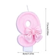 thumbnail image 3 of Outdor Bow Birthday Candle For Girls Glitter Cake Topper With Design 1 2 3 4 5 6 7 8 9, 3 of 6