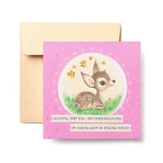 American Greetings New Baby Girl Congratulations Card (Baby Deer)