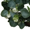 16" Artificial Eucalyptus leaf Wreath Fake Greenery plant Spring Summer