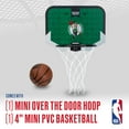 thumbnail image 2 of Franklin Sports NBA Boston Celtics Mini Over the Door Basketball Hoop - Kids Indoor Mini Basketball Hoop with Basketball - NBA Fan Shop Mini Hoop for Bedroom + Office - Over the Door Mini Hoop Set, 2 of 12