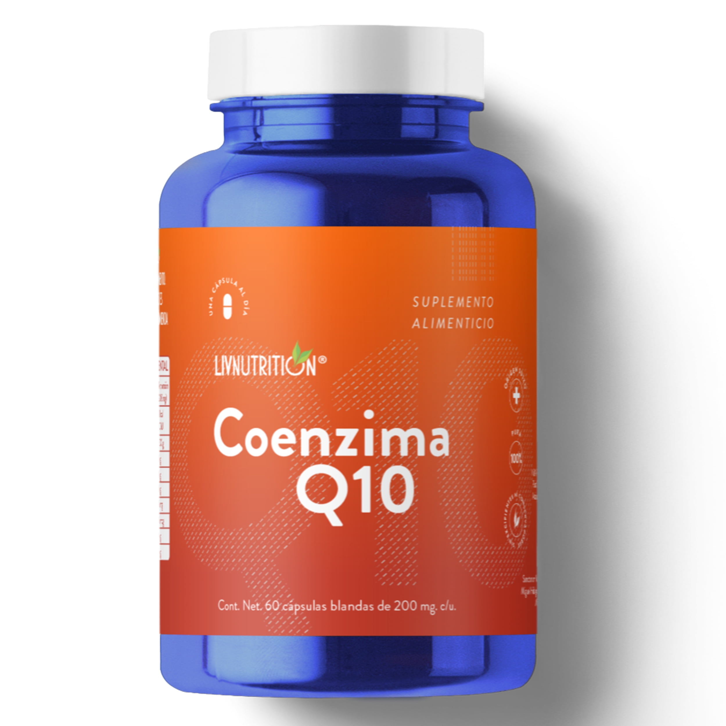 COENZIMA Q10 LIV NUTRITION CON ANTIOXIDANTES FRASCO CON 60 CÁPSULAS ...