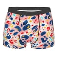 thumbnail image 4 of Goofa Hand Painted Abstract Leopard Print Printed Men's Boxer Briefs Underwear, Moisture-Wicking Underwear, Trunk,Soft and Breathable Cotton Underwear-, 4 of 9