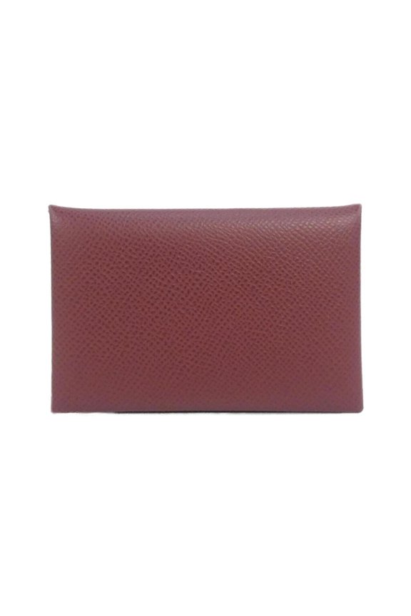 Pre-Owned Hermes Calvi 044164CK Business Card Holder/Card Case
