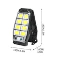thumbnail image 3 of Luz de clip solar con sensor inteligente Lámpara de valla Iluminación exterior • 3 modos Luces decorativas montadas en la pared para la puerta del jardín del patio del garaje, 3 of 6
