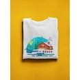 thumbnail image 3 of Wooden House Winter Landscape Sweatshirt Women -Image by Shutterstock, Female 4X-Large, 3 of 4