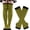 Yellow Black, variant on AmShibel Women's Halloween Christmas Socks Striped Knitted Knee High Socks Long Arm Warmer Fingerless Gloves Set